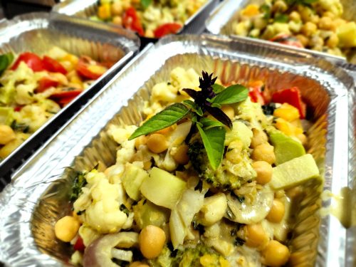 Cari vert aux pois chiches (Repas congelé)