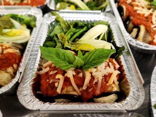 Roulés d'aubergines à la ricotta et sauce tomate (Repas congelé)