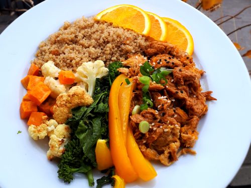 « Poulet » à l'orange (Repas congelé)