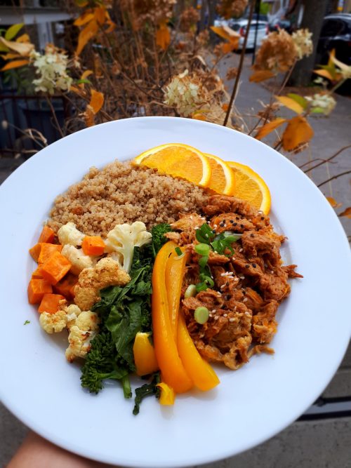 « Poulet » à l'orange (Repas congelé)