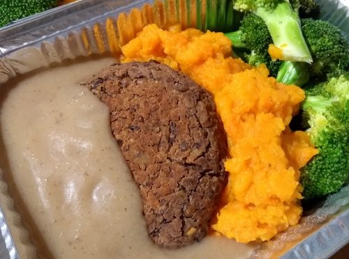 Galettes de lentilles et noix de Grenoble (repas congelé)