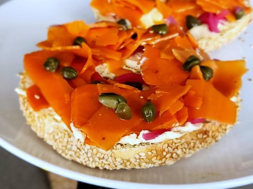 Bagel carottes fumées