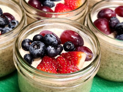 Pouding de chia au beurre d'amande